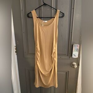 Tan Maternity Dress